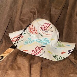 Von Dutch Kids Colorful Logo Bucket Hat